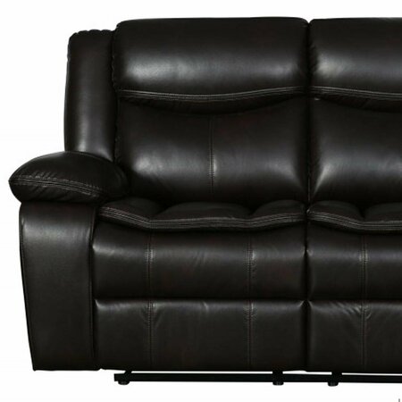 Homeroots Brown Sofa Loveseat 150 x 72 x 80 in. 366307